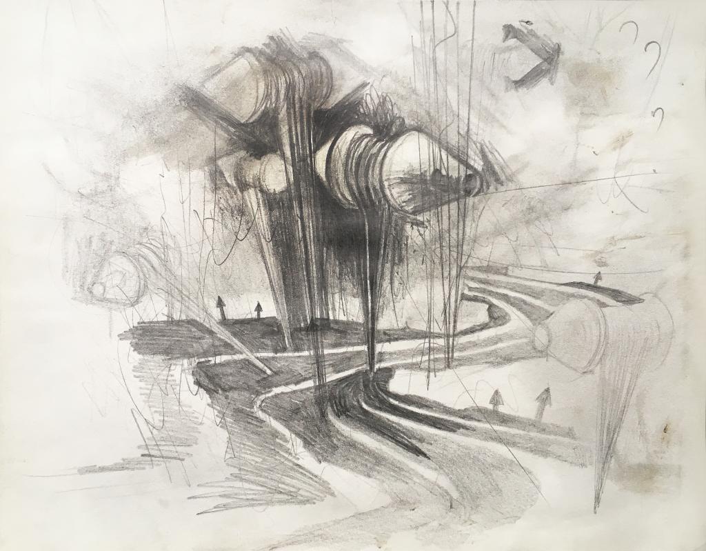 hendrik vermeulen -drawing -  field station pikilonia - stop 4