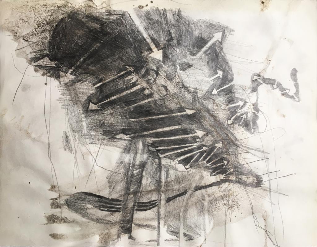 hendrik vermeulen artist  -  belgium - drawing - field station