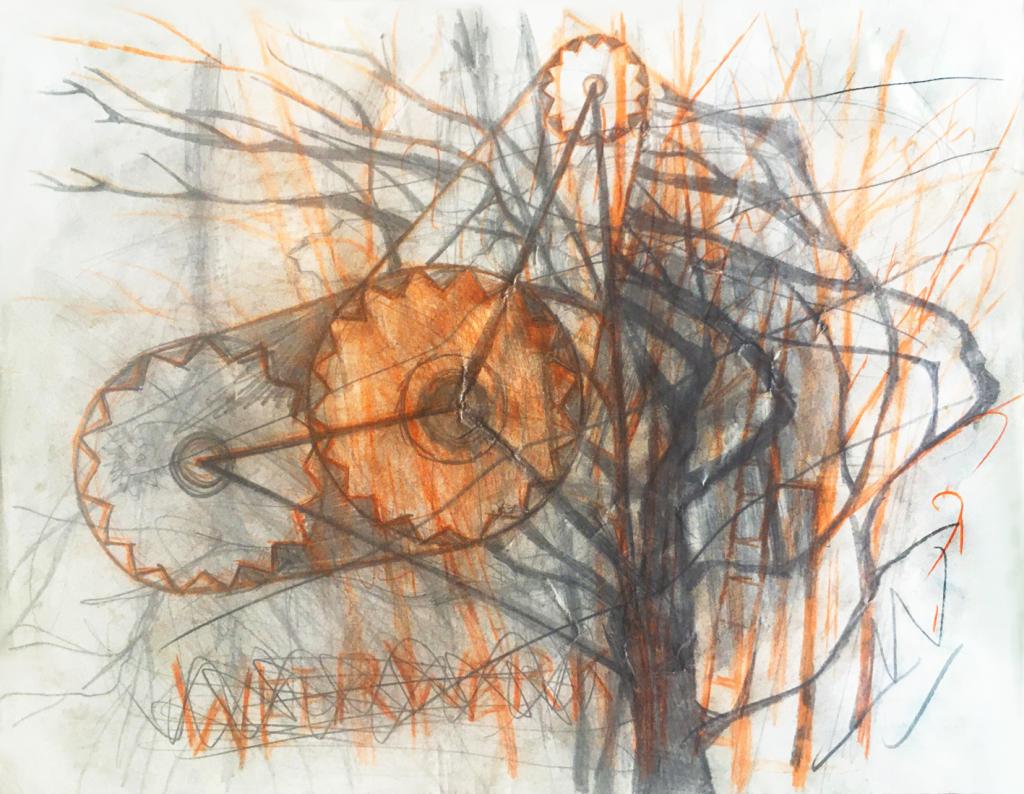 hendrik vermeulen - drawing -  field station pikilonia - stop 4