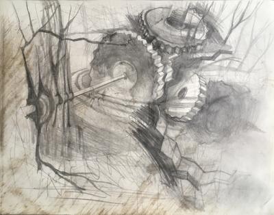 hendrik vermeulen -drawing -  field station pikilonia - stop 4