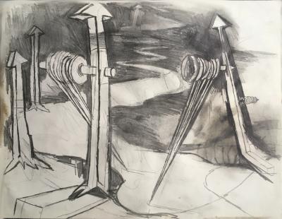 hendrik vermeulen -drawing -  field station pikilonia - stop 4